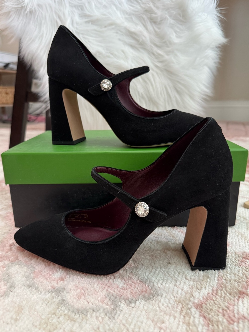 Kate Spade Women's Black Maren Ankle-Strap Pumps size 8